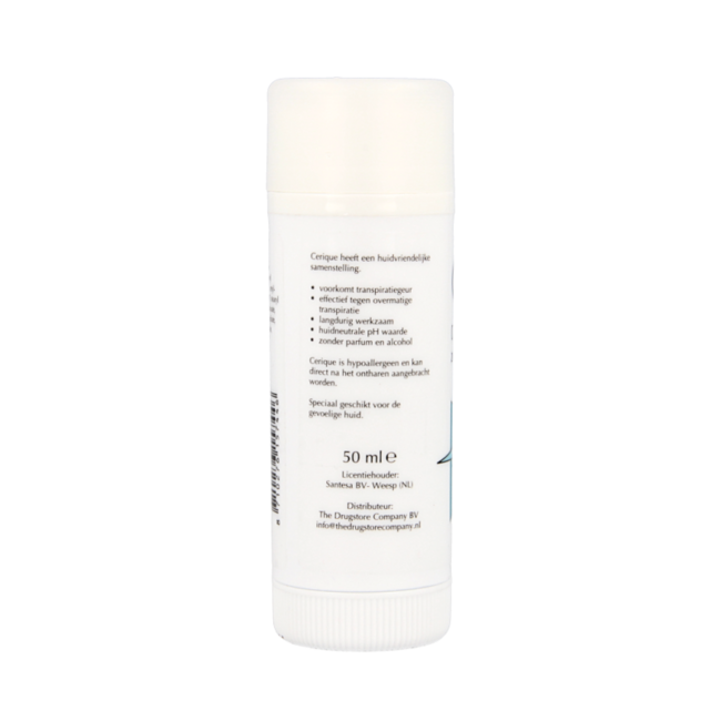 Cerique Deodorant cream unscented stick 50 Millilitre