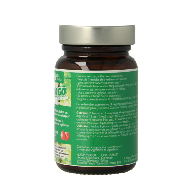 RIO Gogo guarana 500mg 10 dagen 20 Capsules