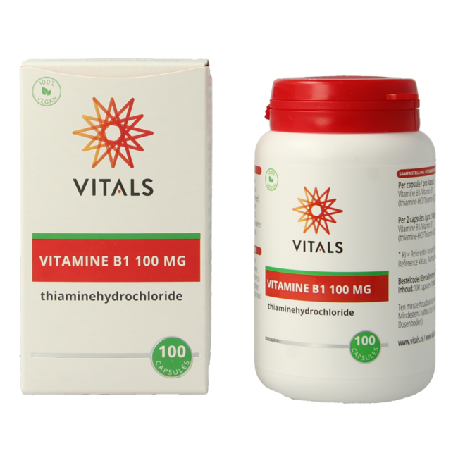 Vitals Vitamine B1 thiamine 100mg 100 Capsules