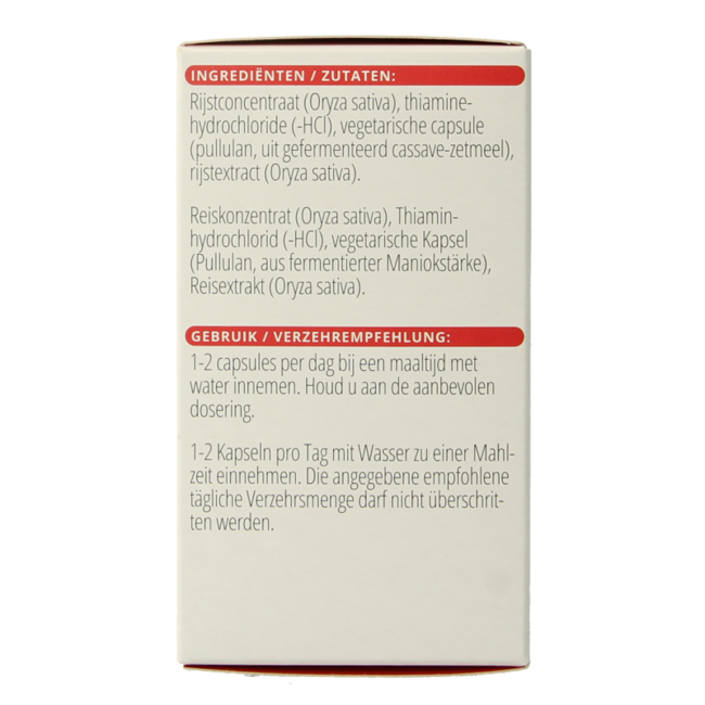 Vitals Witamina B1 tiamina 100 mg 100 kapsułek