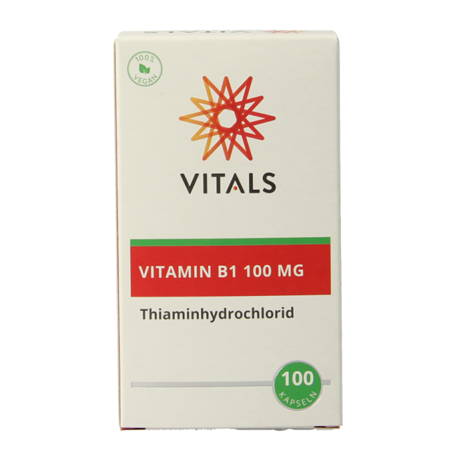 Vitals Vitamin B1 Thiamine 100mg 100 Capsules