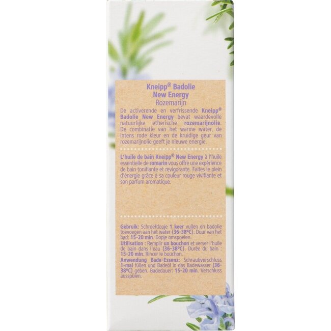 New energy bath oil rosemary 100 Millilitres
