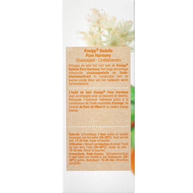 Pure harmony badolie oranje lindebloesem 100 Milliliter