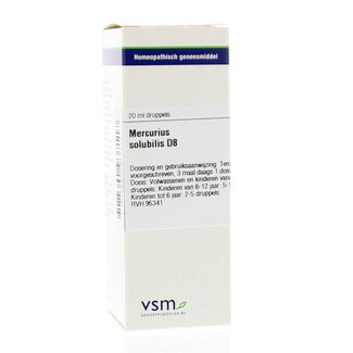 VSM VSM Mercurius Solubilis D8 20 Millilitres