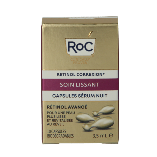 ROC Retinol Correxion Nachtserum zur Glättung von Linien, 10 Kapseln
