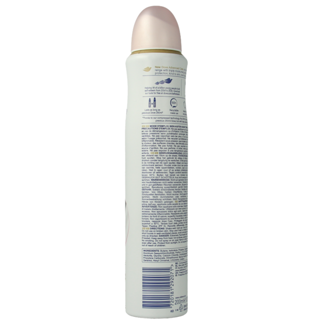 Dezodorant w sprayu Dove Invisible Care 200 mililitrów