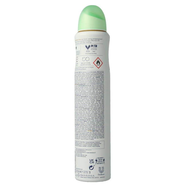 Dove Desodorante en spray pepino y té verde 200 mililitros