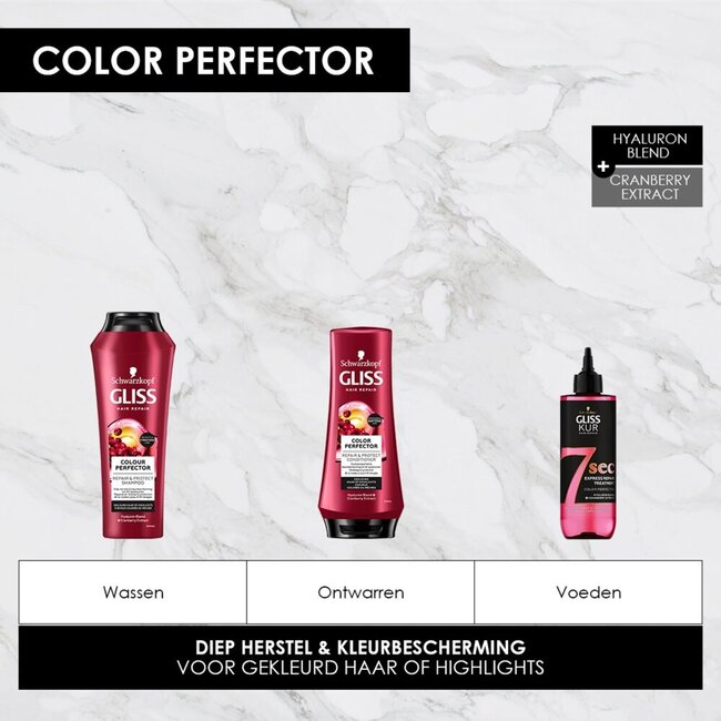 Champú Gliss Colour Perfector 250 ml