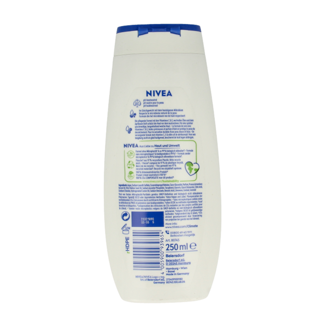 Nivea Gel douche soin abricot & huile de noyau d'abricot 250 ml