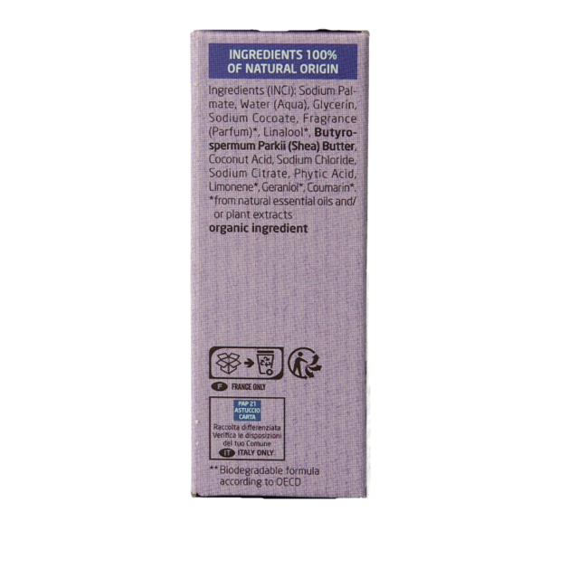 Pastilla de ducha lavanda + vetiver 75 gramos