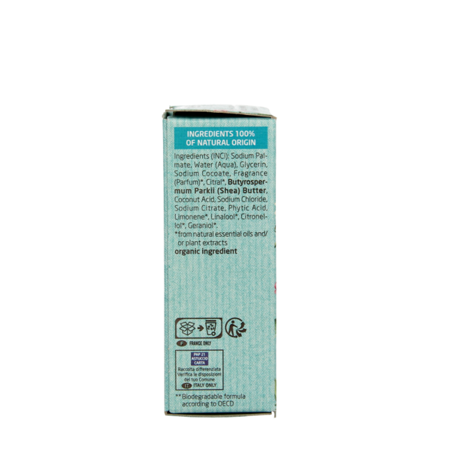 Weleda Duschpflege fest Geranium + Litsea Cubeba 75 Gramm