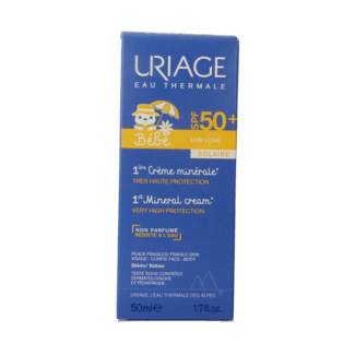Uriage Bebe 1ere creme minerale SPF50 50 mililitros