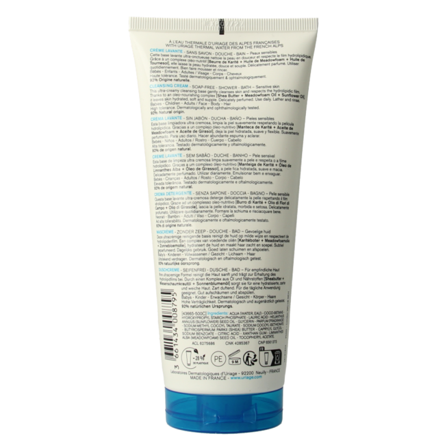 Uriage Thermaal water creme lavante 200 Milliliter