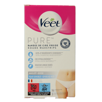 Veet Veet Minima cold wax strips bikini hypoallergenic 16 pieces