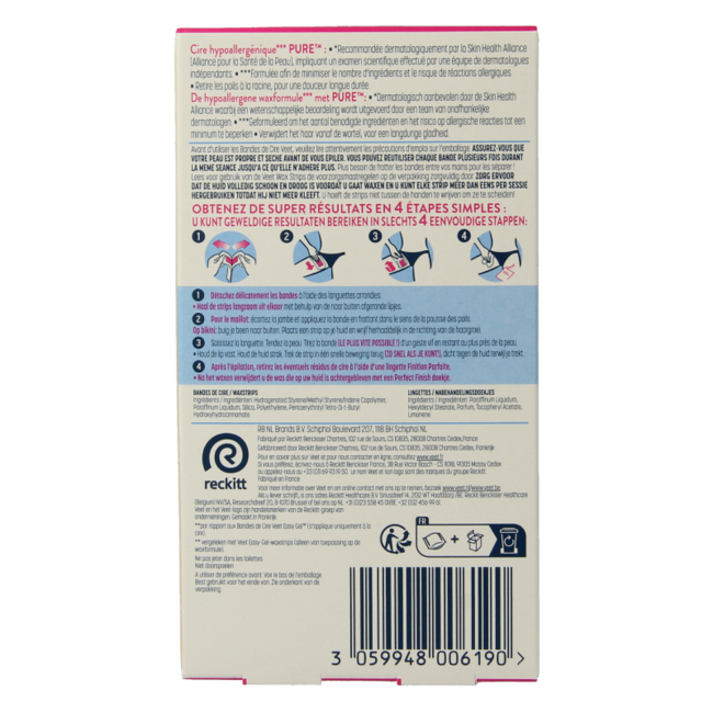 Veet Minima cold wax strips bikini hypoallergenic 16 pieces