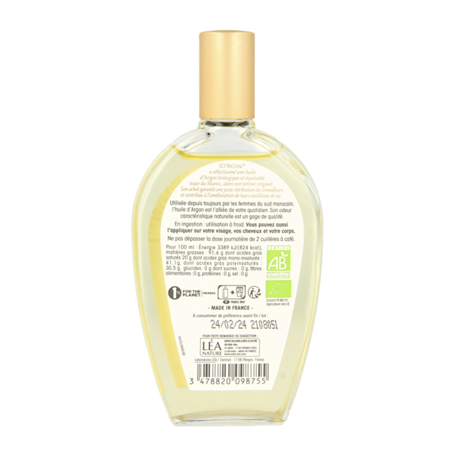 So Bio Etic Argan pure oil 50 Millilitre