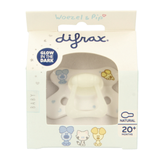 Difrax Sucette naturelle 20+ mois Woezel & Pip 1 pièce