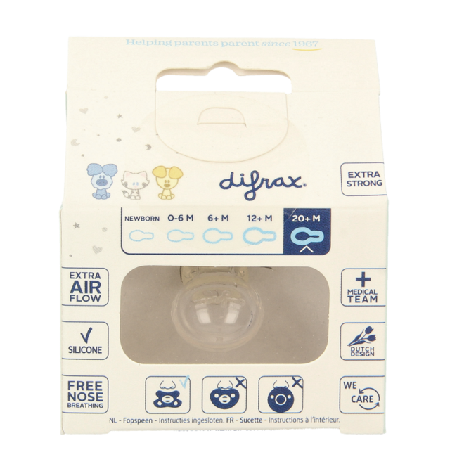 Natural dummy 20+ months Woezel & Pip 1 Piece