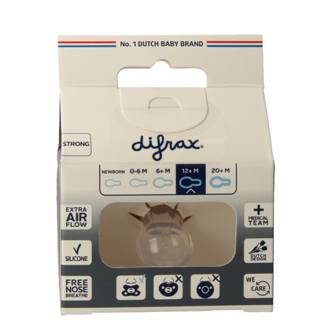 Sucette natural 12+ mois assorti 1 pièce