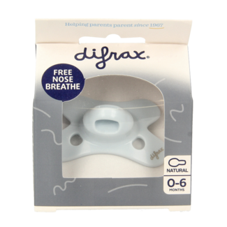 Difrax Sucette naturelle 0-6 mois assortie 1 pièce