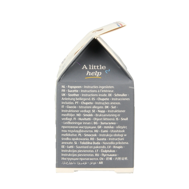 Smoczek uspokajający Difrax Natural 0-6 miesięcy, mix kolorów, 1 sztuka