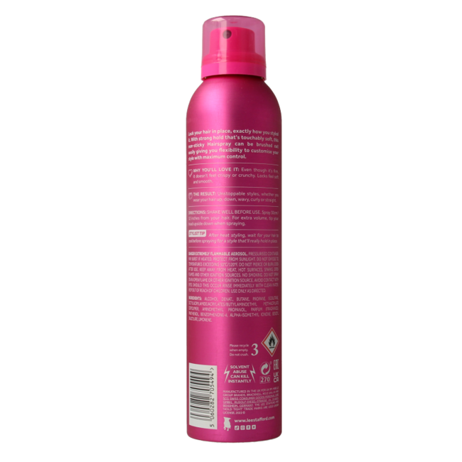 Lee Stafford Spray Fissaggio Forte 250 Millilitri