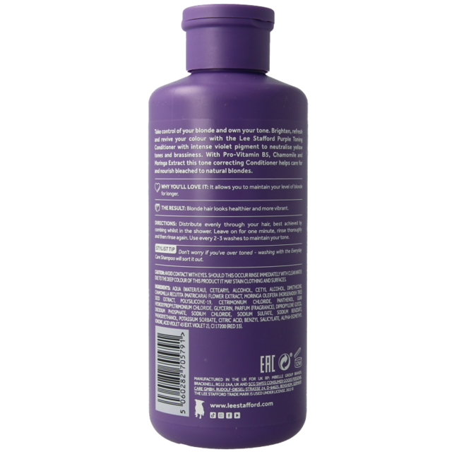 Lee Stafford Beach Blondes après-shampooing déjaunisseur violet 250 ml