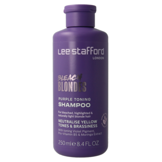 Lee Stafford Lee Stafford Bleach blondes purple toning shampoo 250 Milliliter