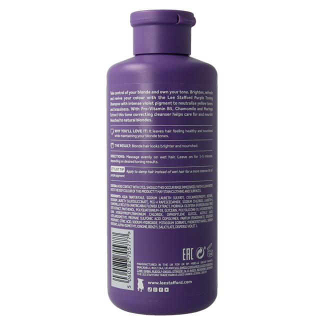Lee Stafford Bleach Blondes Lila Tönungs-Shampoo 250 Milliliter