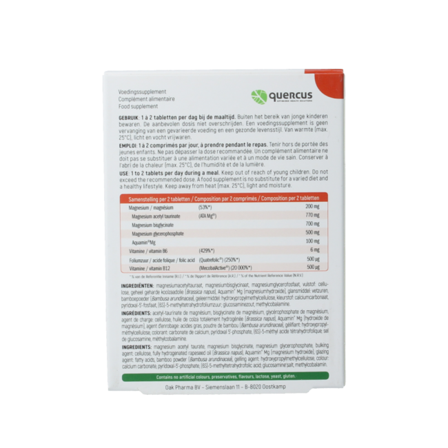 Quercus Magnerelax 60 Capsules