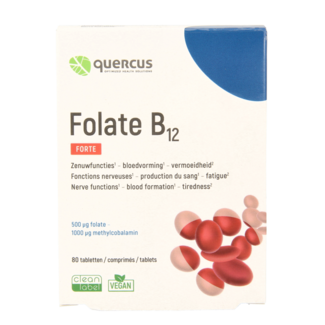 Quercus Quercus Folate B12 80 Comprimés
