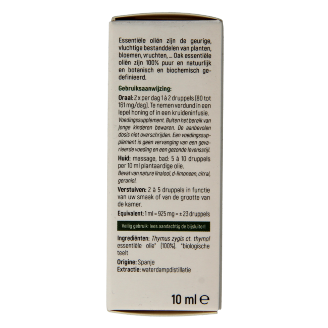 Oak Thyme thymol Organic 10 Millilitre