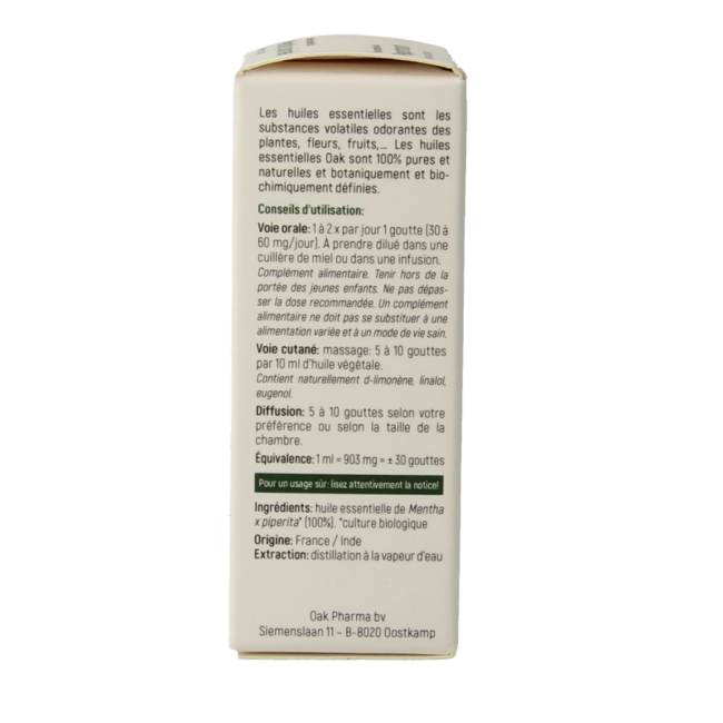 Oak Pepermunt bio 10 Milliliter