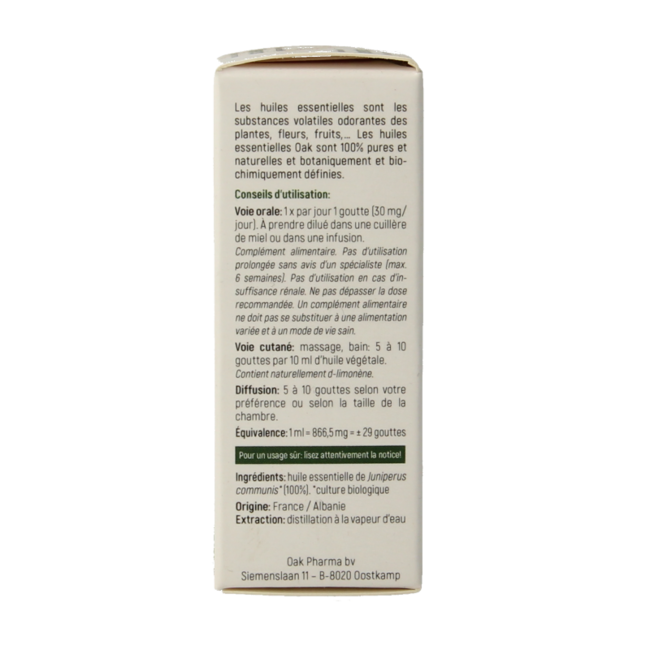 Ginepro Biologico Oak 10 Millilitri