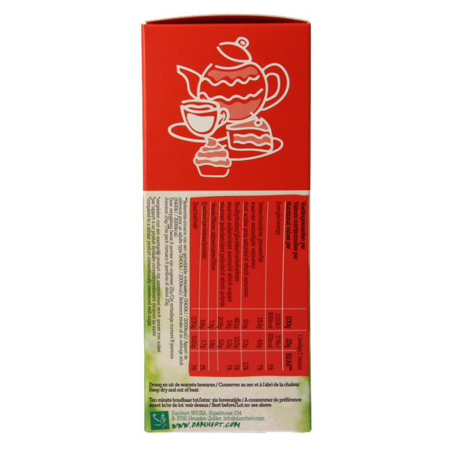 Damhert Biscuits au son teneur réduite en sucre 150 g