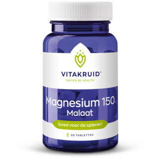 Vitakruid Magnésium 150 malate avec vitamine B6 (P-5-P) 30 Comprimés