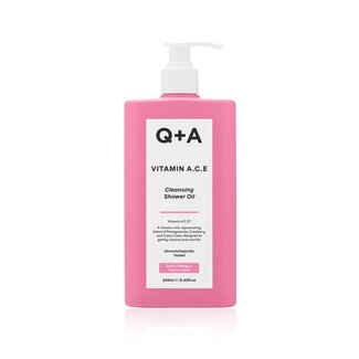 Q+A Duschöl reinigend Vitamin A E C 250 Milliliter