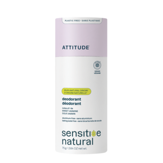 Attitude Deodorant baking soda free sweet jasmine super leaves 75 Gram