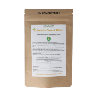 Natuurlijk.fit Chlorella pure & clean 500mg 180 Tabletten