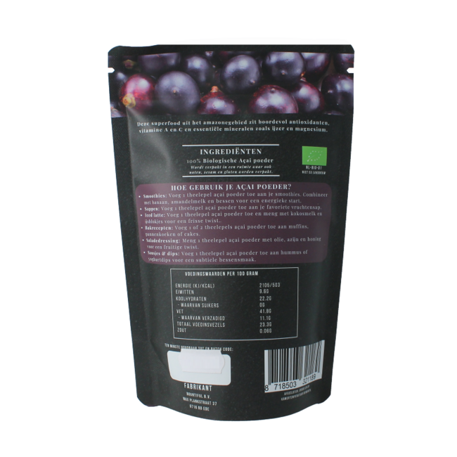 Polvere di Acai bio 125 Grammi