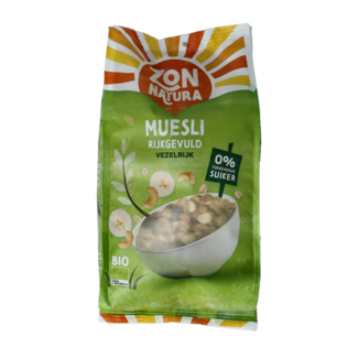 Zonnatura Muesli rijk gevuld bio 475 Gram