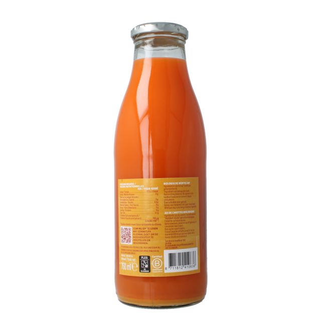 Organic carrot juice 750 Millilitres