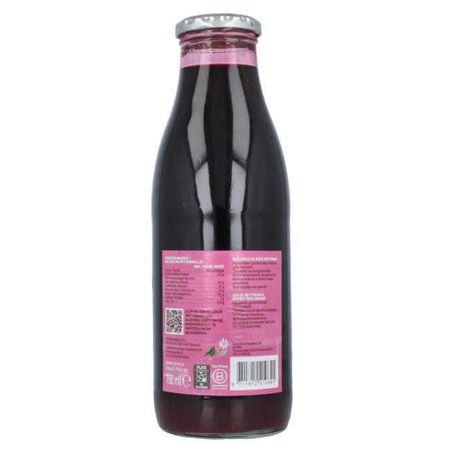 Organic beetroot juice 750 Millilitres