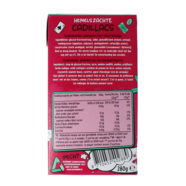 Cadillacs vegan 280 Gramos