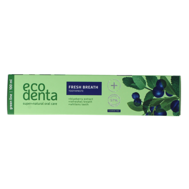 Toothpaste fresh breath blueberry extr green line 100 Millilitre
