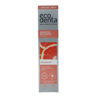 Ecodenta Tandpasta sensitive whitening expert line 100 Milliliter