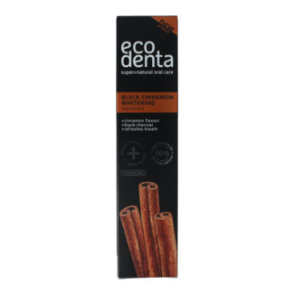 Ecodenta Dentifrice blanchissant cannelle black line 100 Millilitres