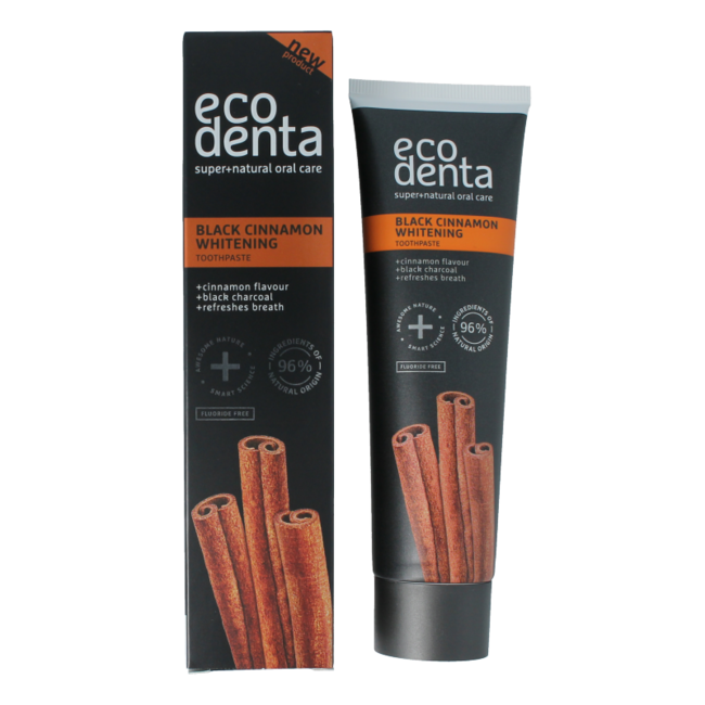 Zahnpasta Whitening Zimt Black Line 100 Milliliter