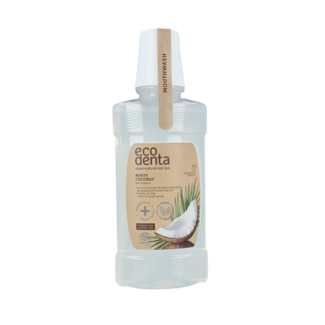 Ecodenta Mondwater munt kokos bio 250 Milliliter
