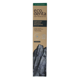 Ecodenta Zahnpasta Whitening Holzkohle Bio 75 Milliliter